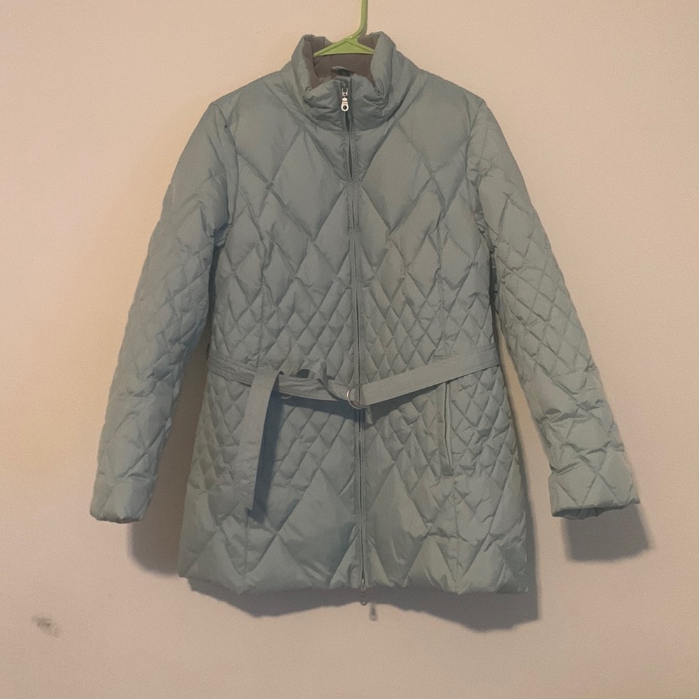 Nuage Mint Bluish Quilted Puffer Down Jacket SZ M